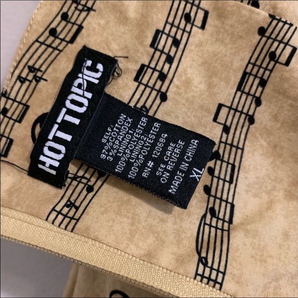 HOT TOPIC Music Note Rockabilly Pin-Up Style Corset Sleeveless Halter Dress - Picture 11 of 16